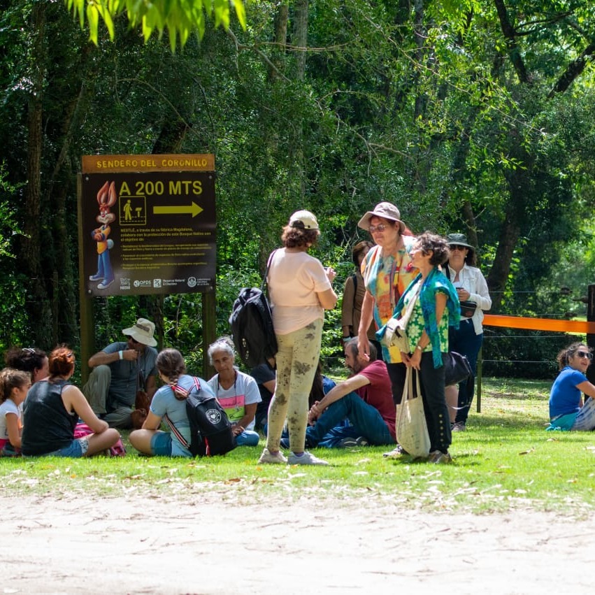 10° fiesta de la Mariposa Bandera Argentina en la Reserva El Destino